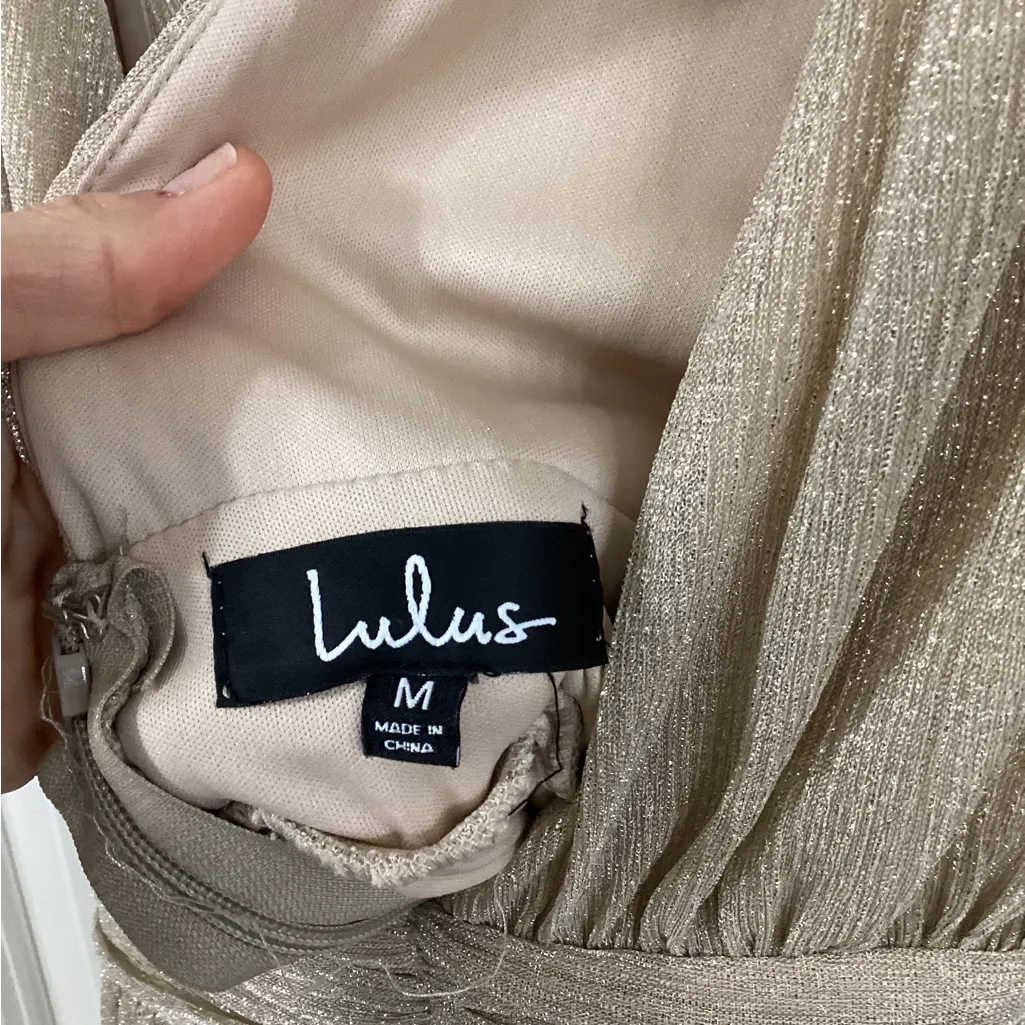 Lulus Ladies' Night Gold
Kaftan Dress - Image 9