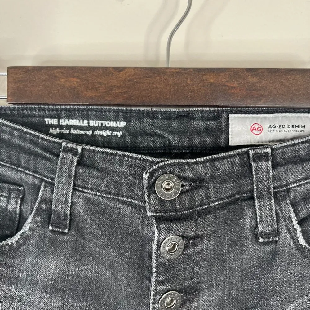 The Isabelle Button Up Step Hem Denim Jeans Size 28R - Image 9