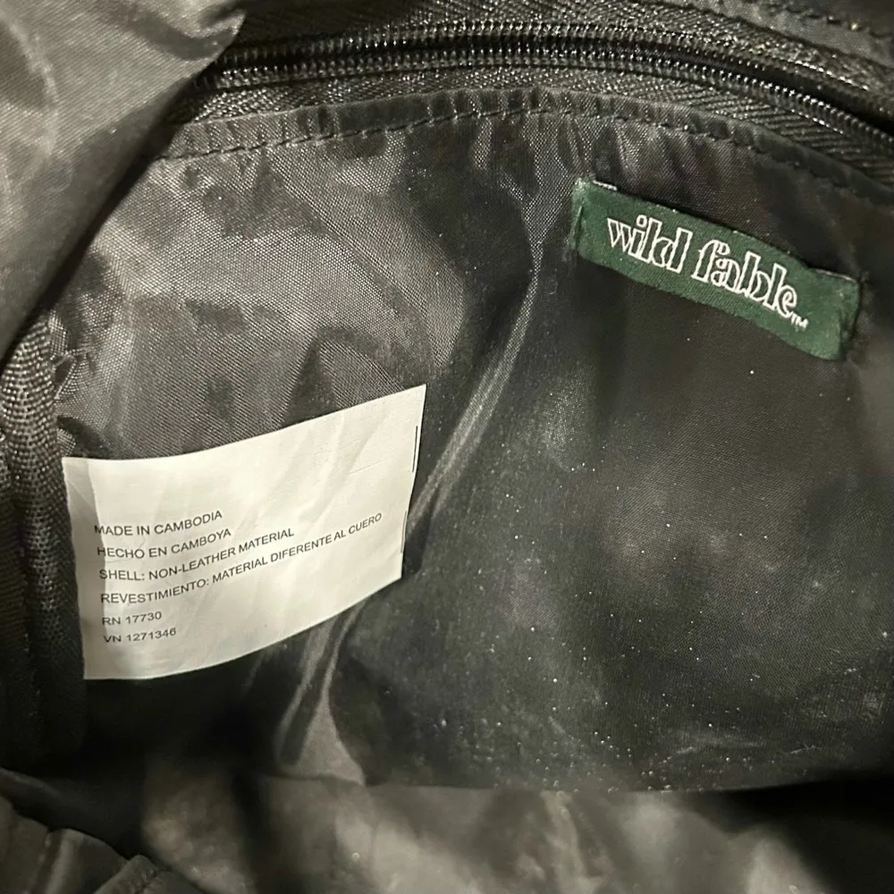 Wild Fable Faux Leather Mini Backpack Purse Leopard Print Medium Bag Adjustable - Image 8