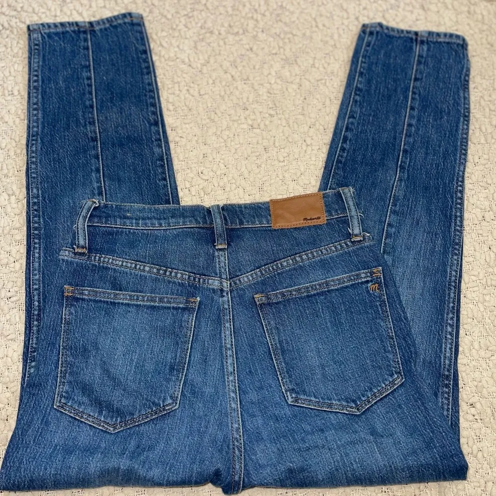 Madewell Classic Straight Jeans Size 25 Blue Bandry Wash Seamed Edition - Image 5