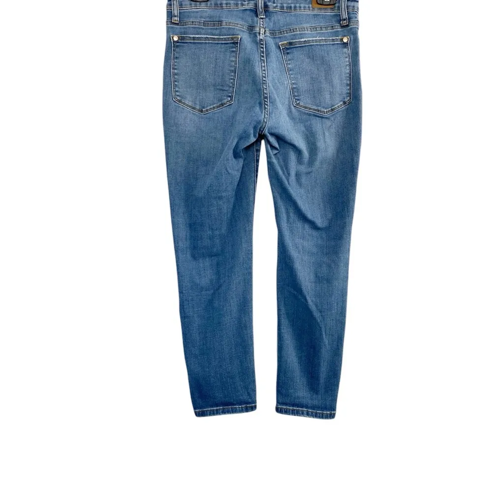 Judy Blue Relaxed Fit Size 31 Medium Wash Denim Cropped Jeans Soft & Strechy - Image 9