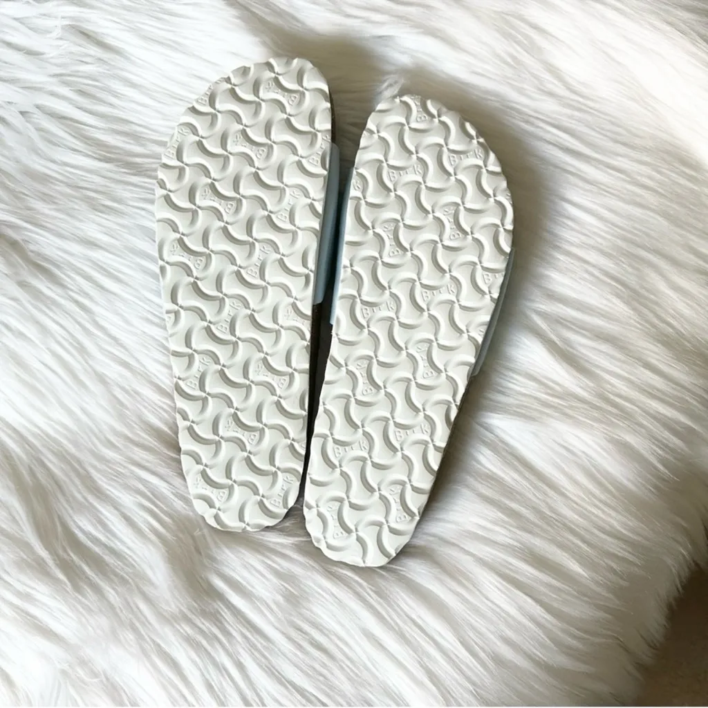 New Birkenstock Retro Madrid Vegan Blue With Silver Buckle Size 10N/41N No Box - Image 5