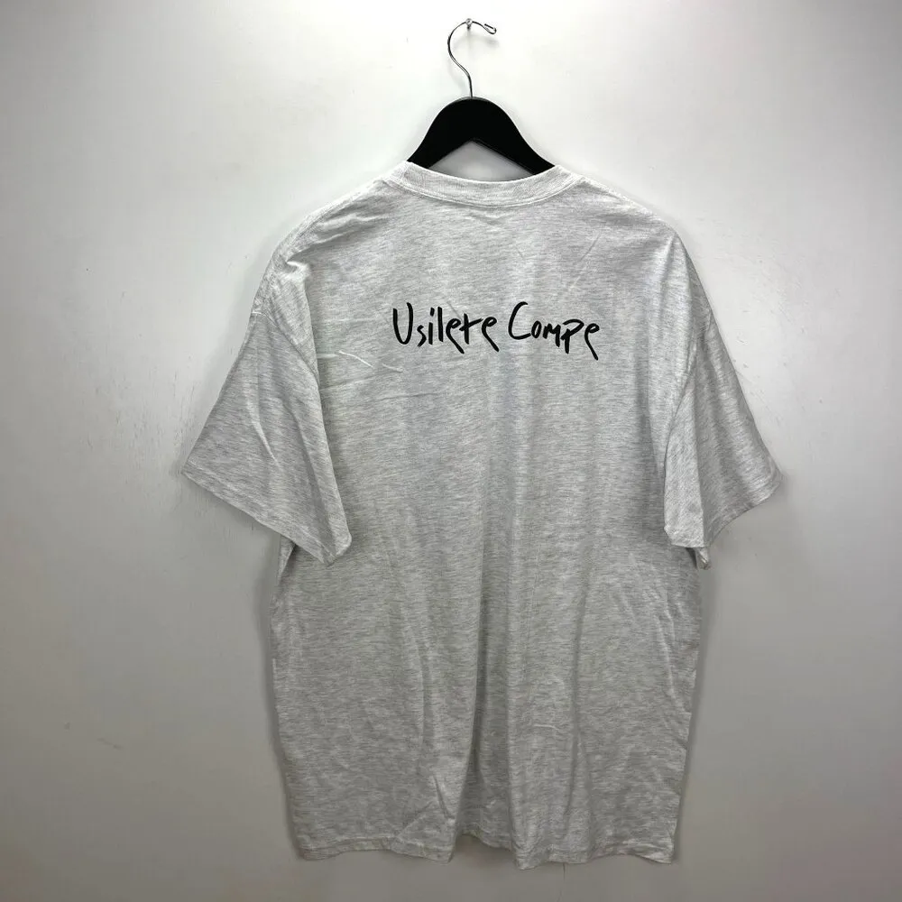 Vintage Y2K Kenya Flag T-Shirt Hanes Beefy XL Gray Map Graphic Usilete Compe Tee - Image 3