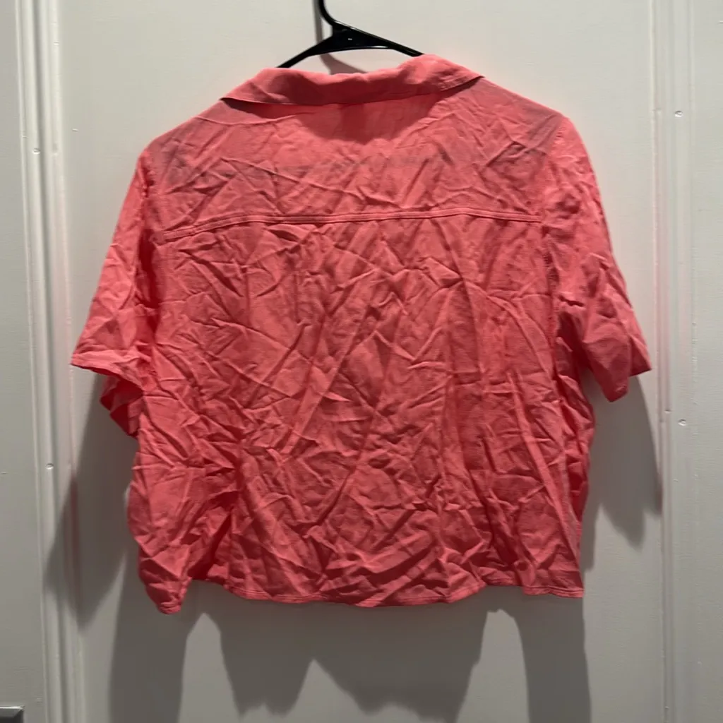 Abound Vibrant Pink Button-Down Shirt - Image 3