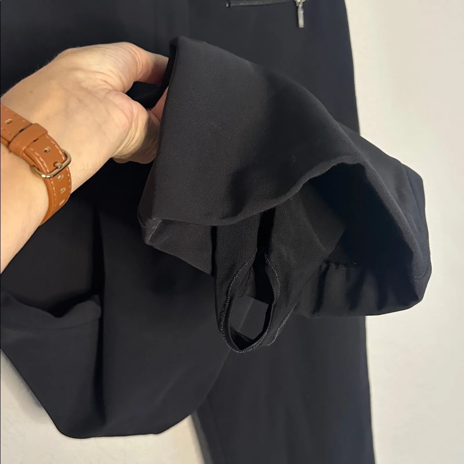 Fera Stretch Black Ski Pants 4 Way Heaven Nylon Insulated Tall Winter Snowboard Size 10 - Image 6