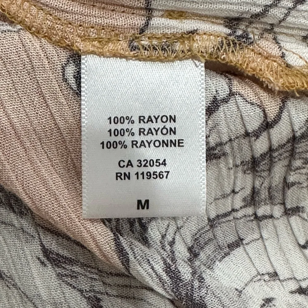 Rachel Pally Crinkle Rae Maxi Dress Caftan Floral Yellow Medium Maternity - Image 12