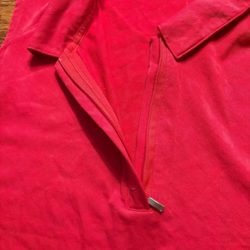 Nike Fit Dry Golf Polo Tank Top Women's Size M(8-10) -Red Tennis Pickleball - Image 10