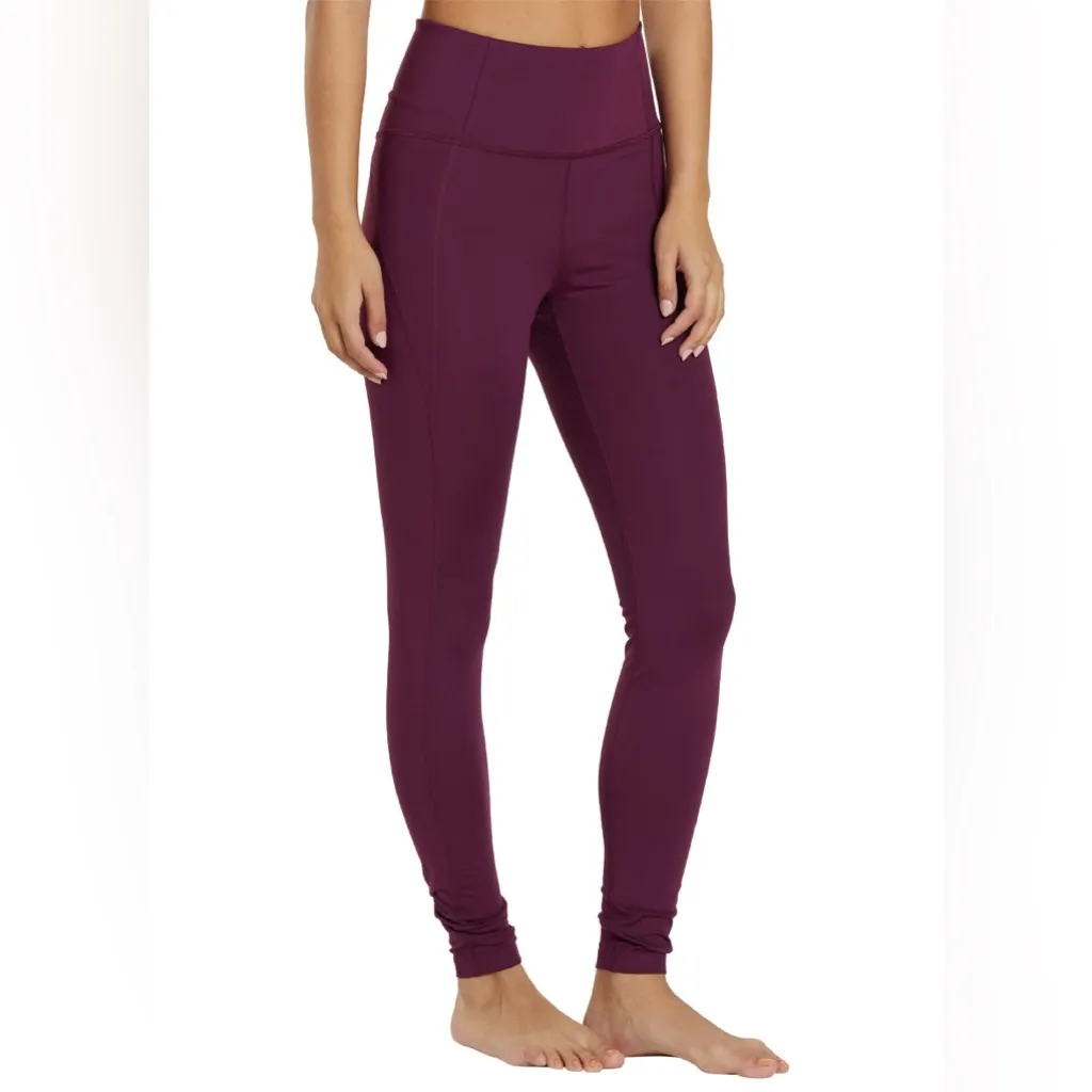 Girlfriend Collective Compressive High-Rise Pocket Legging 7/8 Plum – Size S - Image 2