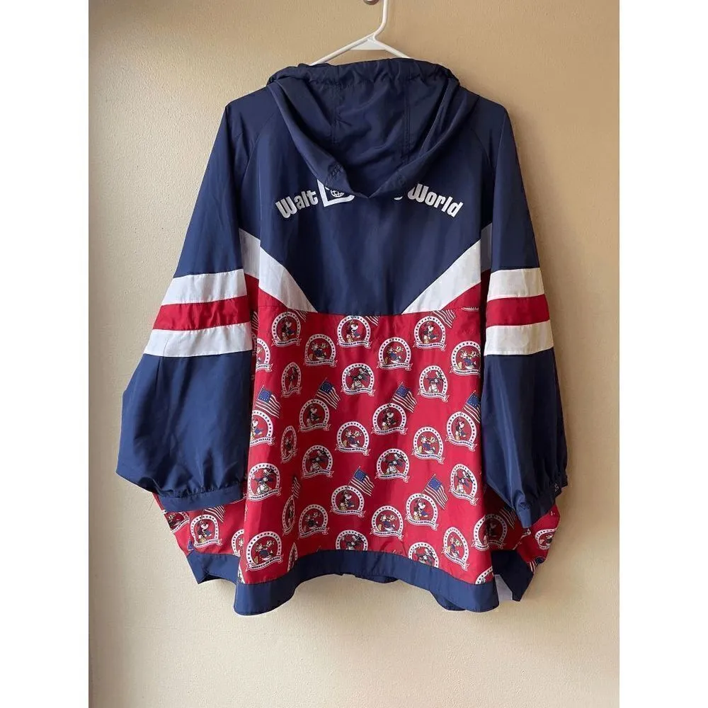 Disney World Unisex 50th Vault Collection America On Parade Windbreaker Size 2X - Image 2