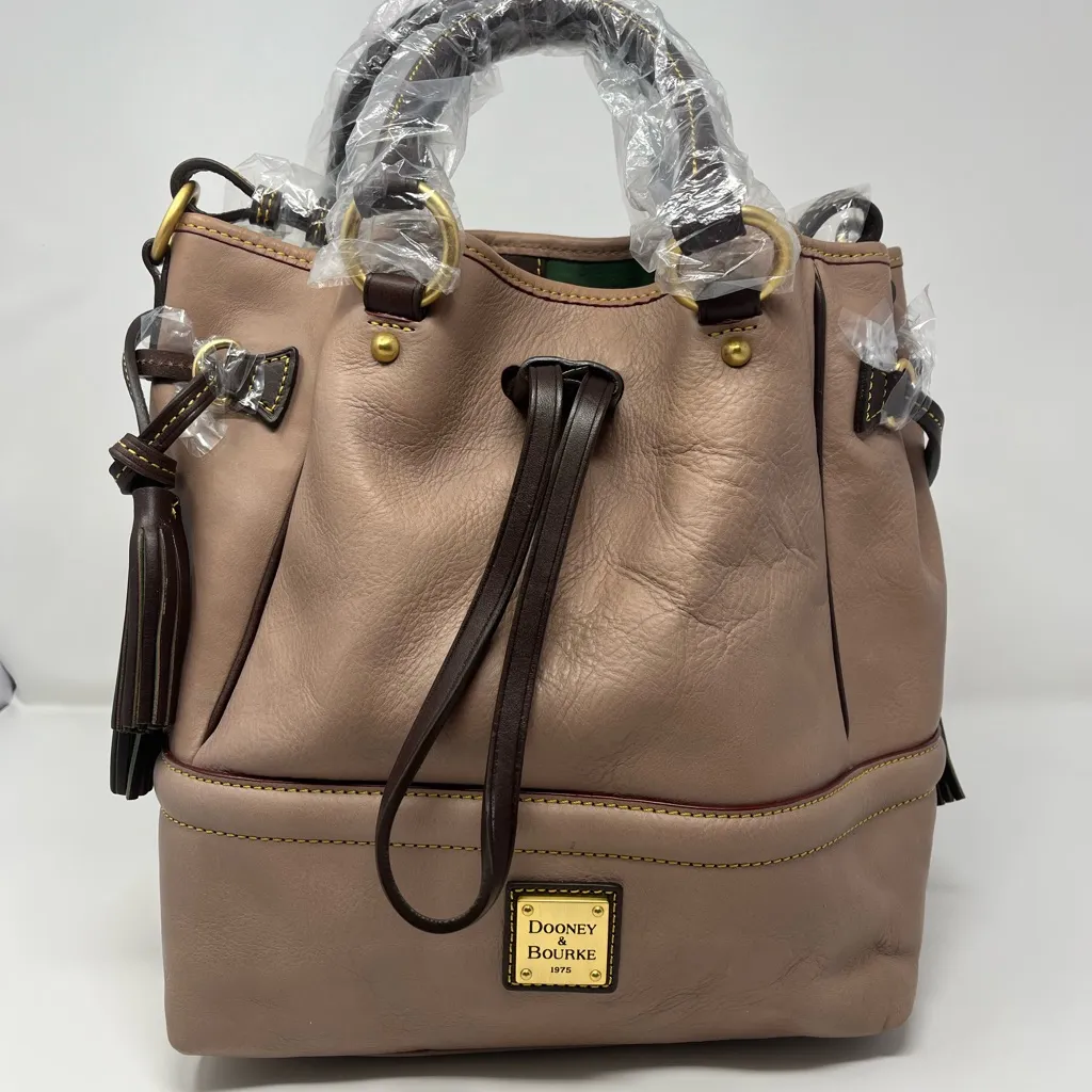 Dooney & Bourke Buckley Leather Bag - Mushroom - Image 2