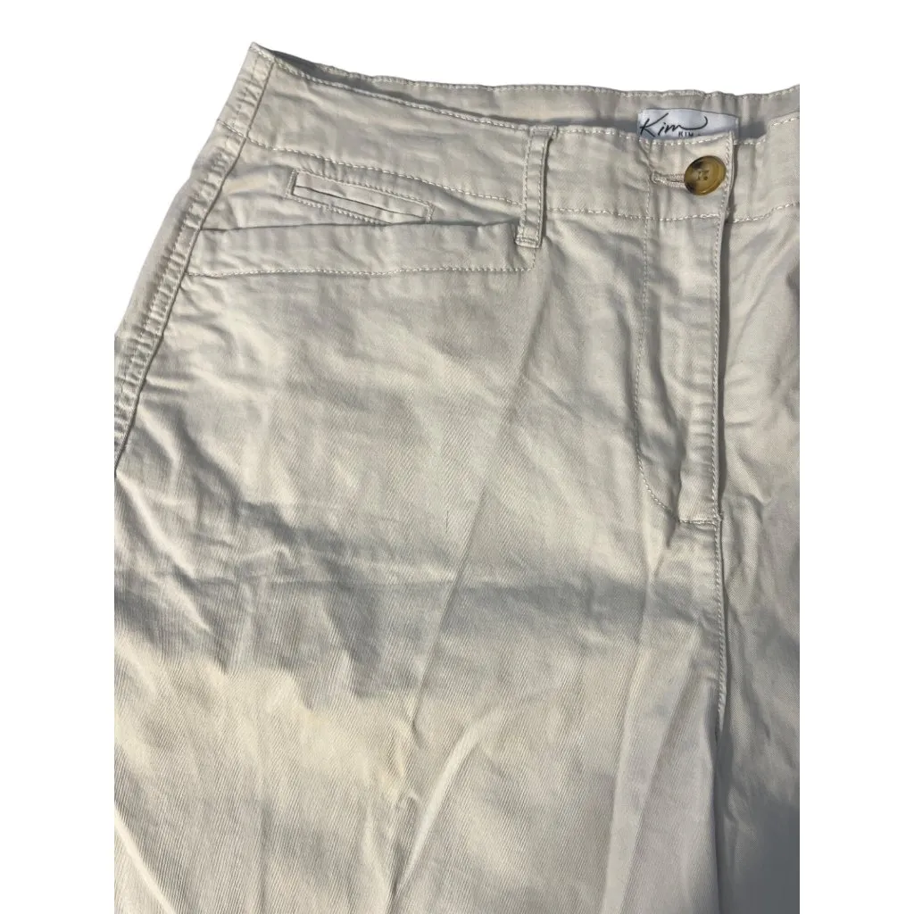 Kim Rogers Casual Bermuda Shorts True Stone Khaki Beige Sits at Waist Sz 16 NWT - Image 2