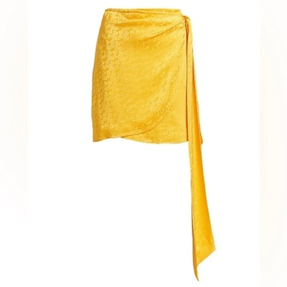 The Andamane Camilla Floral Jacquard Mini Skirt Gold Size 0 - Image 9