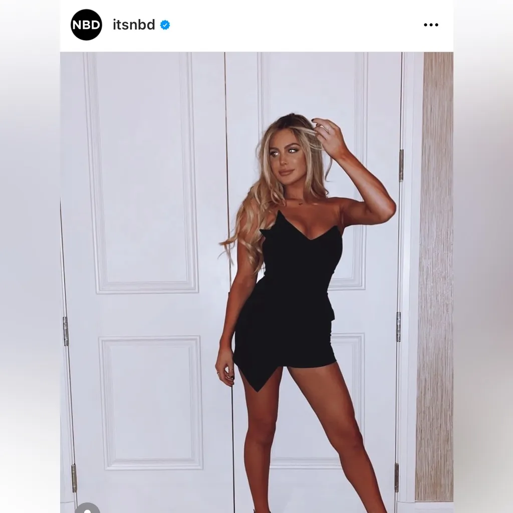 NWT NBD Revolve Catiegh Mini Dress Button Front Strapless Mini Dress Size Small - Image 10