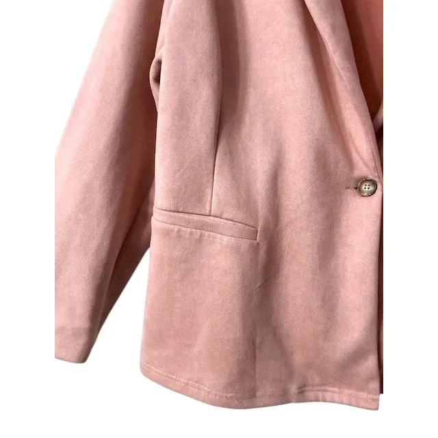 Pink Blazer 4XL Soft Professional Pastel Workwear Jacket Luxurious Feel Feminine - Image 12