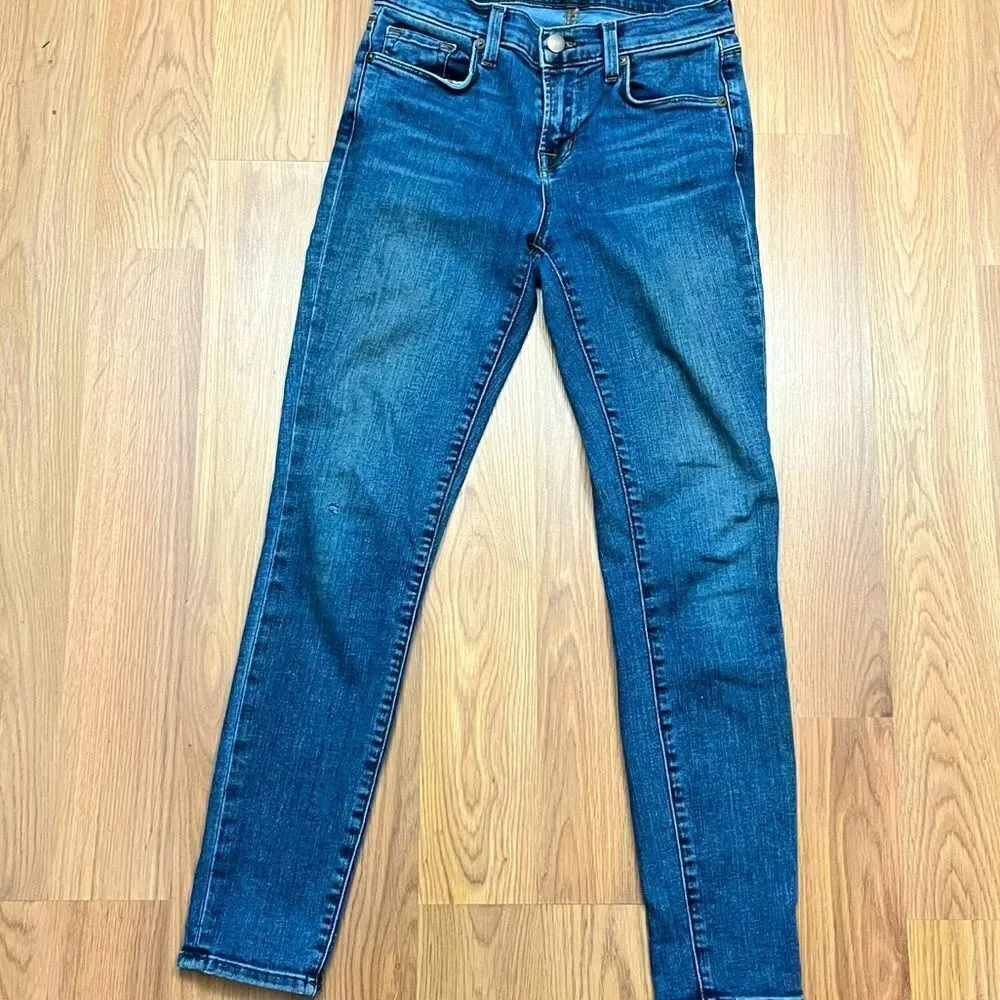 J Brand Skylight Medium Wash Stretch Skinny Capri Jeans 25 - Image 2