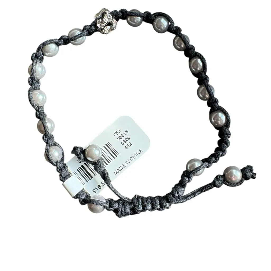 EXPRESS  Black and Silver Pearl Bracelet - Image 3