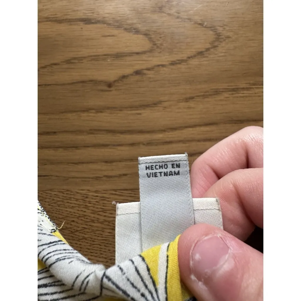 A New Day Women Shirt Size Medium Long Sleeve Floral Rayon Boho Lightweight City - Image 8