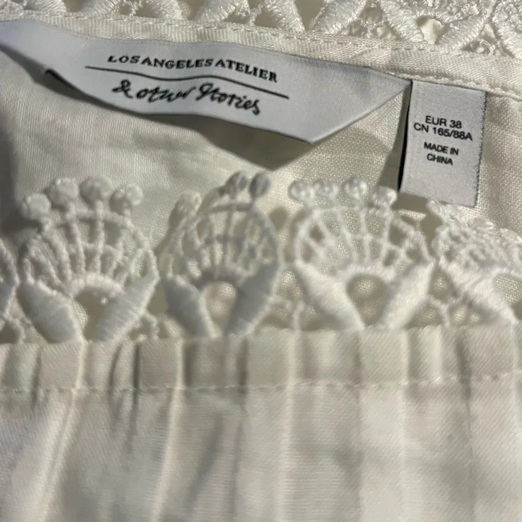 & Other Stories White Lace Blouse - Image 3