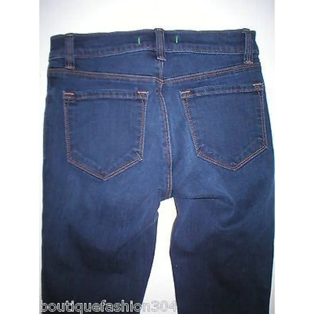 New J Brand Jeans Dark Blue Slim Skinny Womens 25 Fashion Designer USA - Image 7