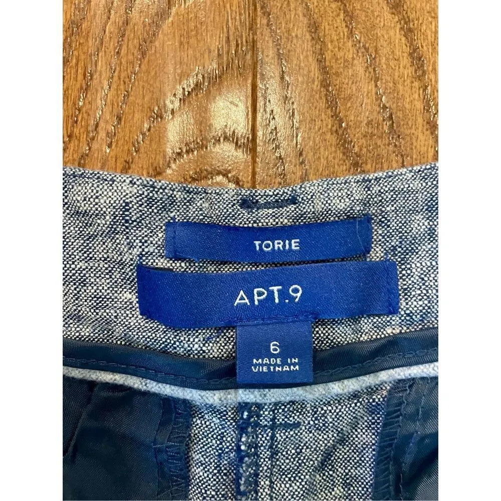 Apt. 9 Torie linen blend short size 6 - Image 6