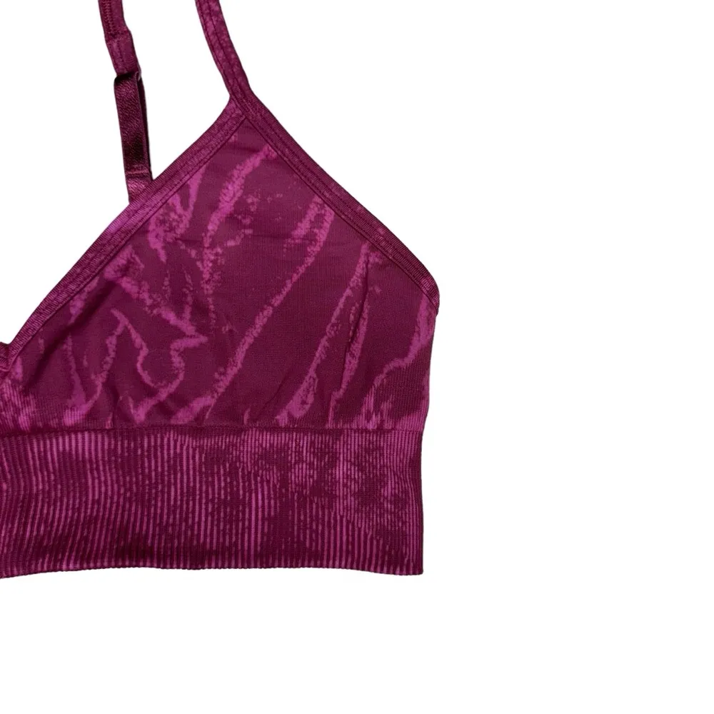 Lululemon Ebb To Street Bra A/B Cup Stone Wash Chianti Seamless W2BS2S Size 8 - Image 6
