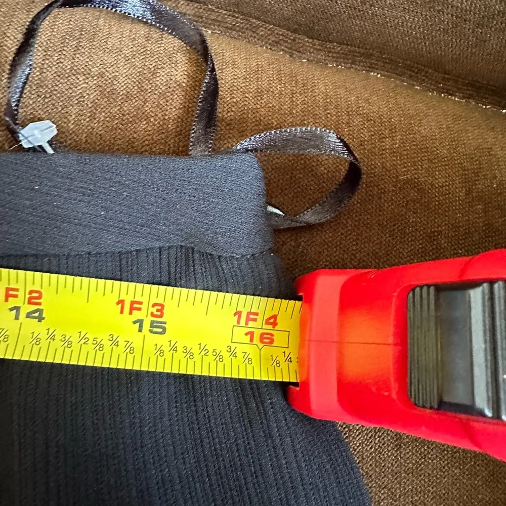 Jones New York Black Midi Zipper On Side Lines In Fabric SZ 12 Good condition - Image 11