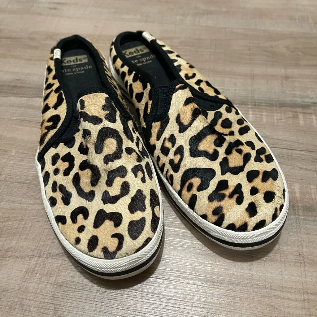 Kate Spade x Keds Leopard Print Slip - Image 2