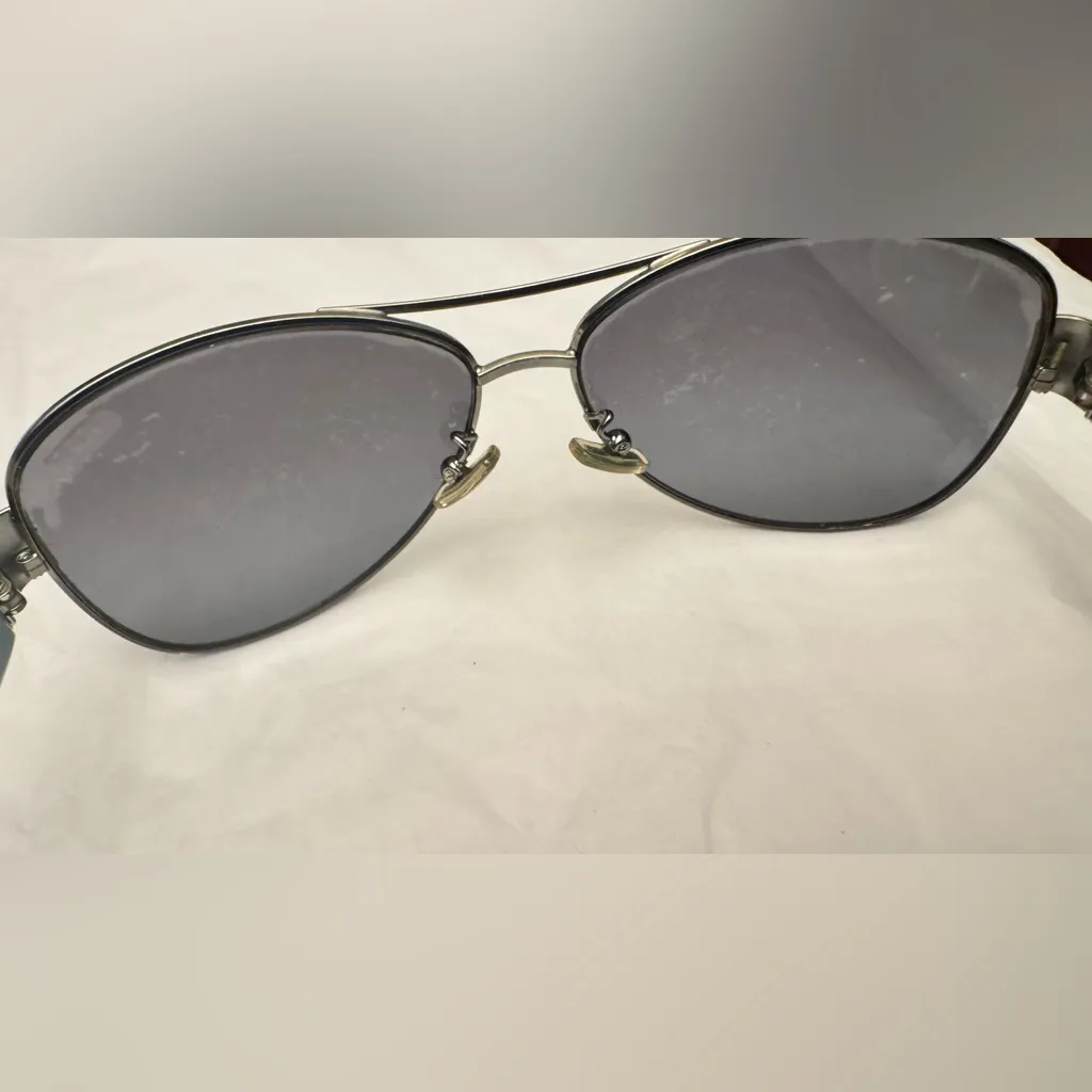 Coach Silver Aviator Sunglasses - Image 8