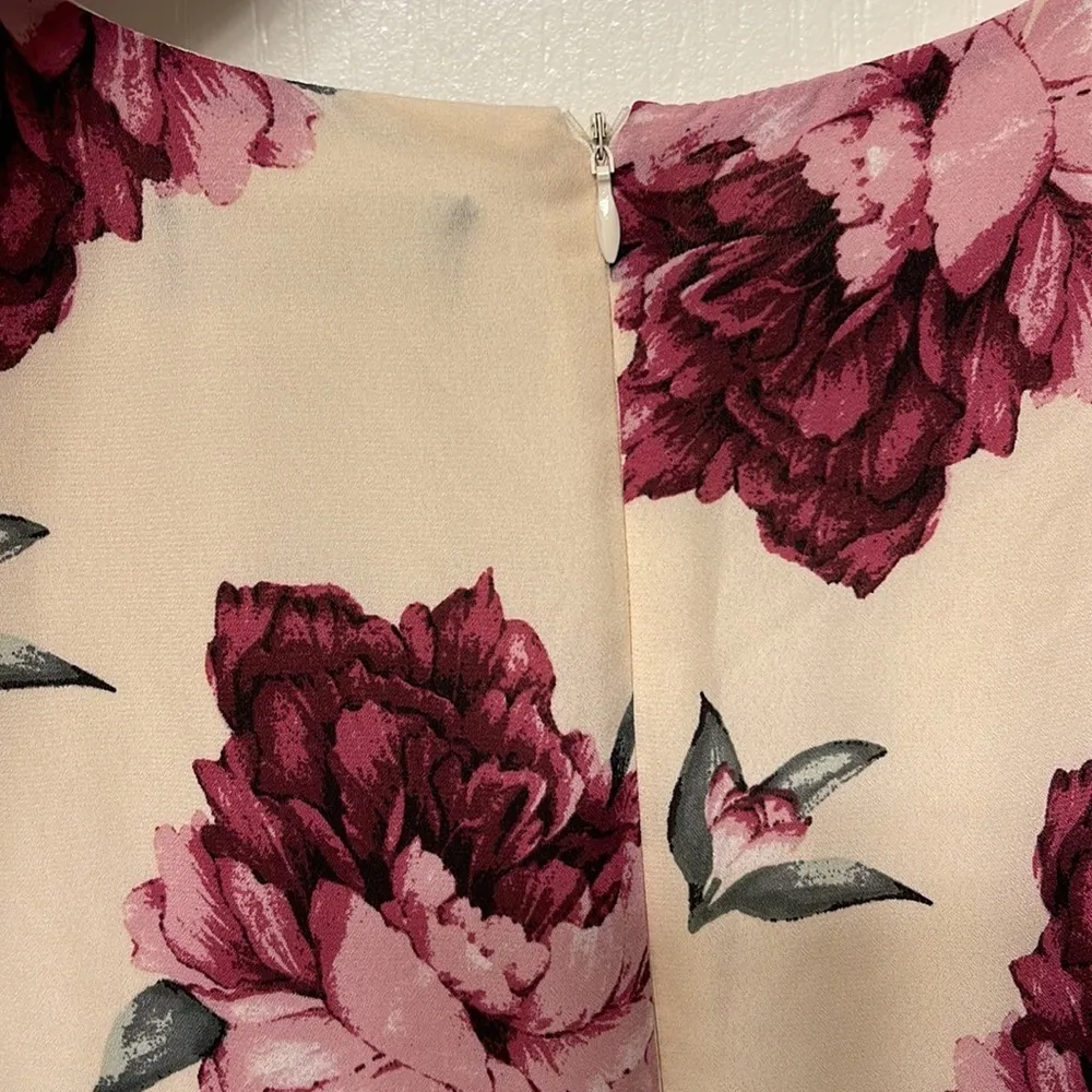 Lulu's French Countryside Blush Floral Print High Low Dress Size Med EUC #3269 - Image 11