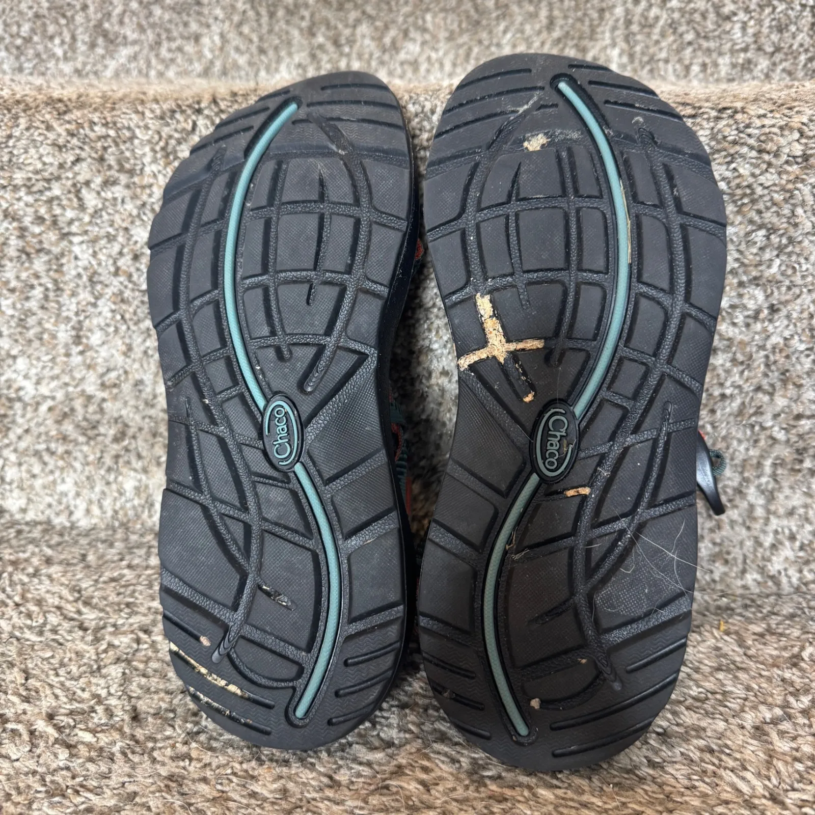 CHACO Woman's Z Cloud X Teal/Peach Size 7 - Image 6