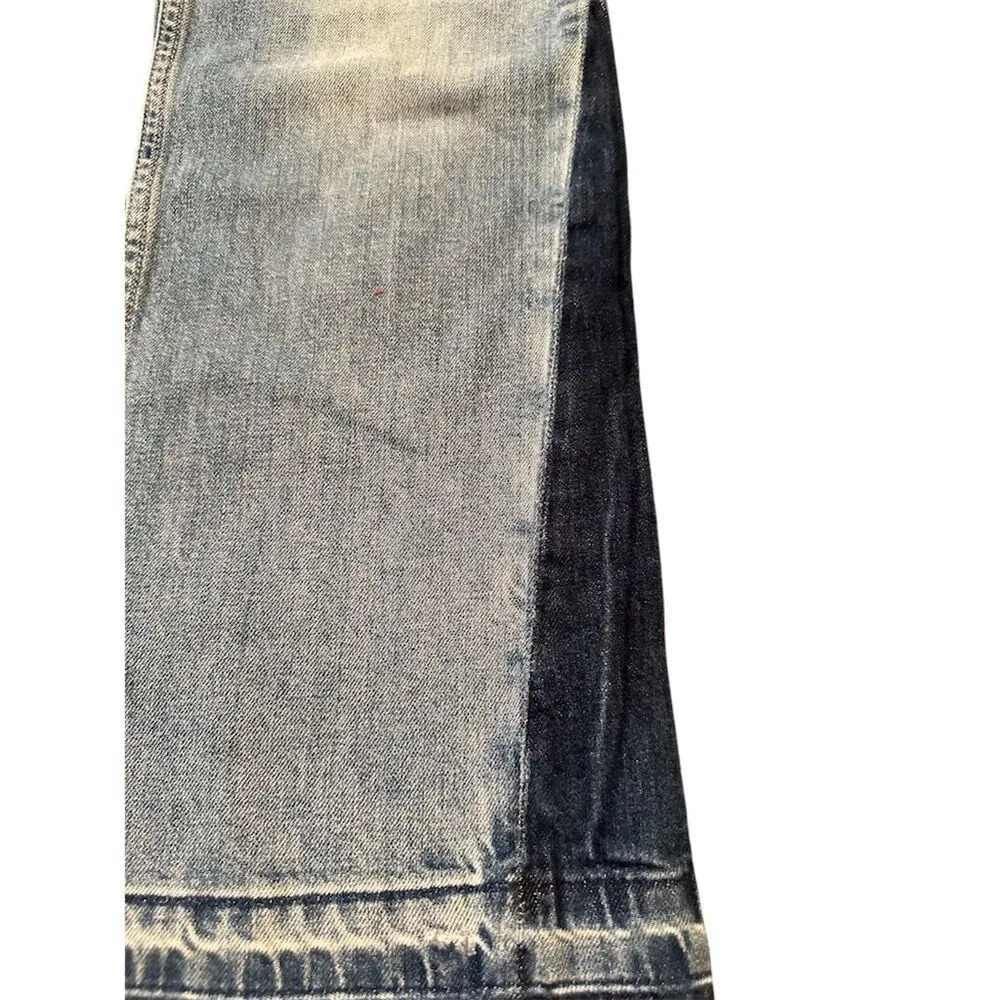 Hudson Faye Hrm Women's Wide-Leg Distressed Jeans Medium Blue Size M - Image 2