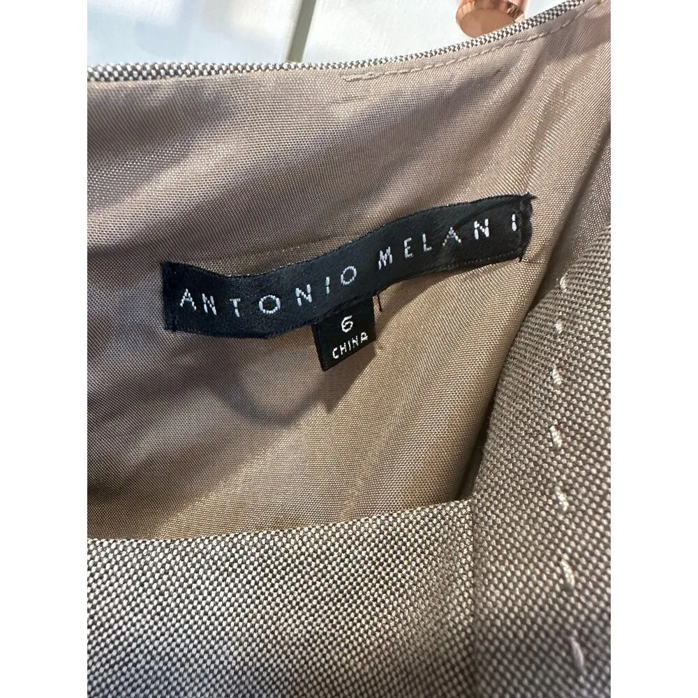 Women’s Antonio Melani Sleeveless  belted Dress dressy size 6 - Image 2