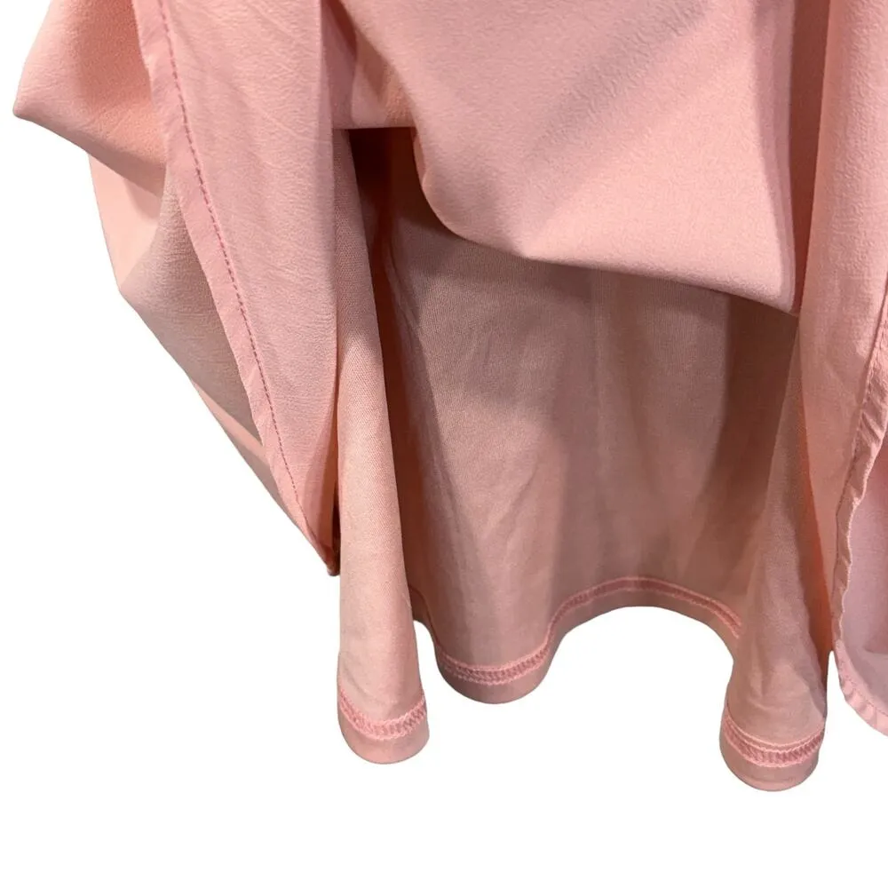 Lulus Small Skater Dress Call to Charms Racerback Apron Neckline Sleeveless Pink - Image 2