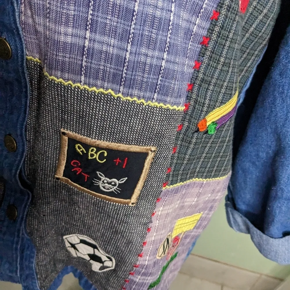 QUACKER Factory Teacher School Denim Shirt - Image 14