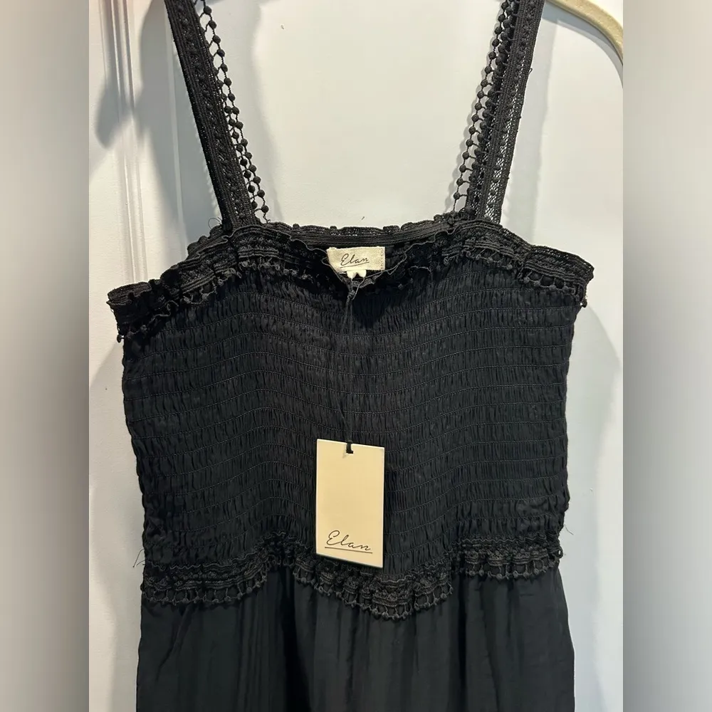 Elan‎ Women’s NWT Black Tiered Dress Large - Image 3