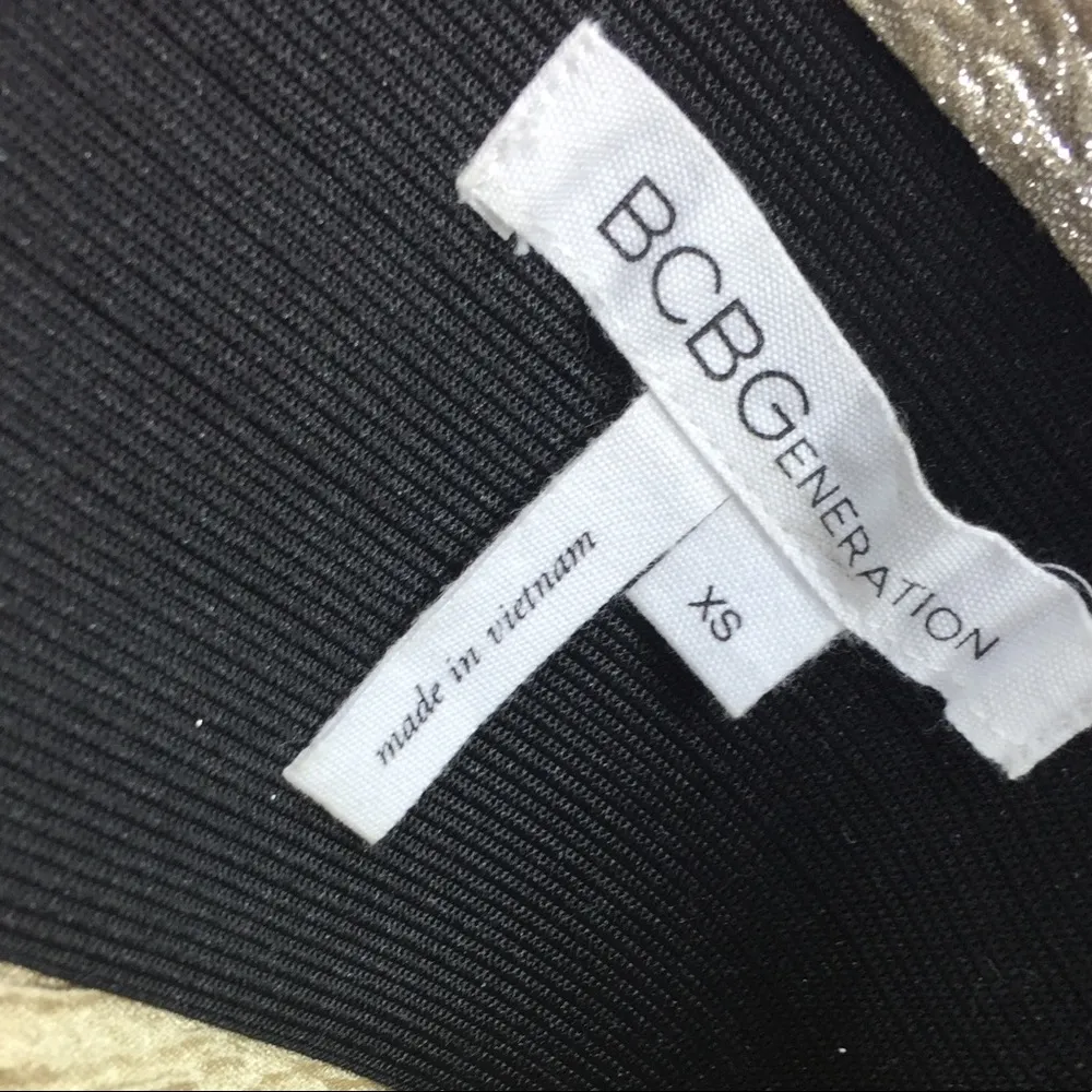 BCBGeneration Metallic Bodycon Mini Skirt - Image 6