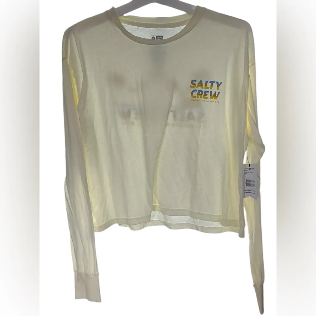 Salty Crew Cream and Blue Graphic Tee - Image 5