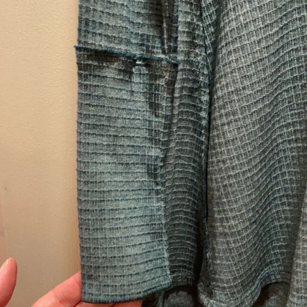 Free People Citrine waffle thermal cotton Top - Image 8