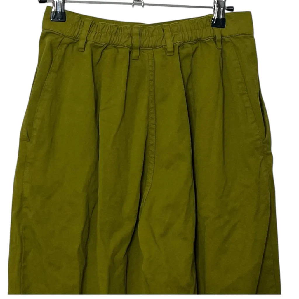 Big Bud Press Trousers Women’s XS Petite Olive Green High Waist Cropped Cotton Size undefined - Image 6
