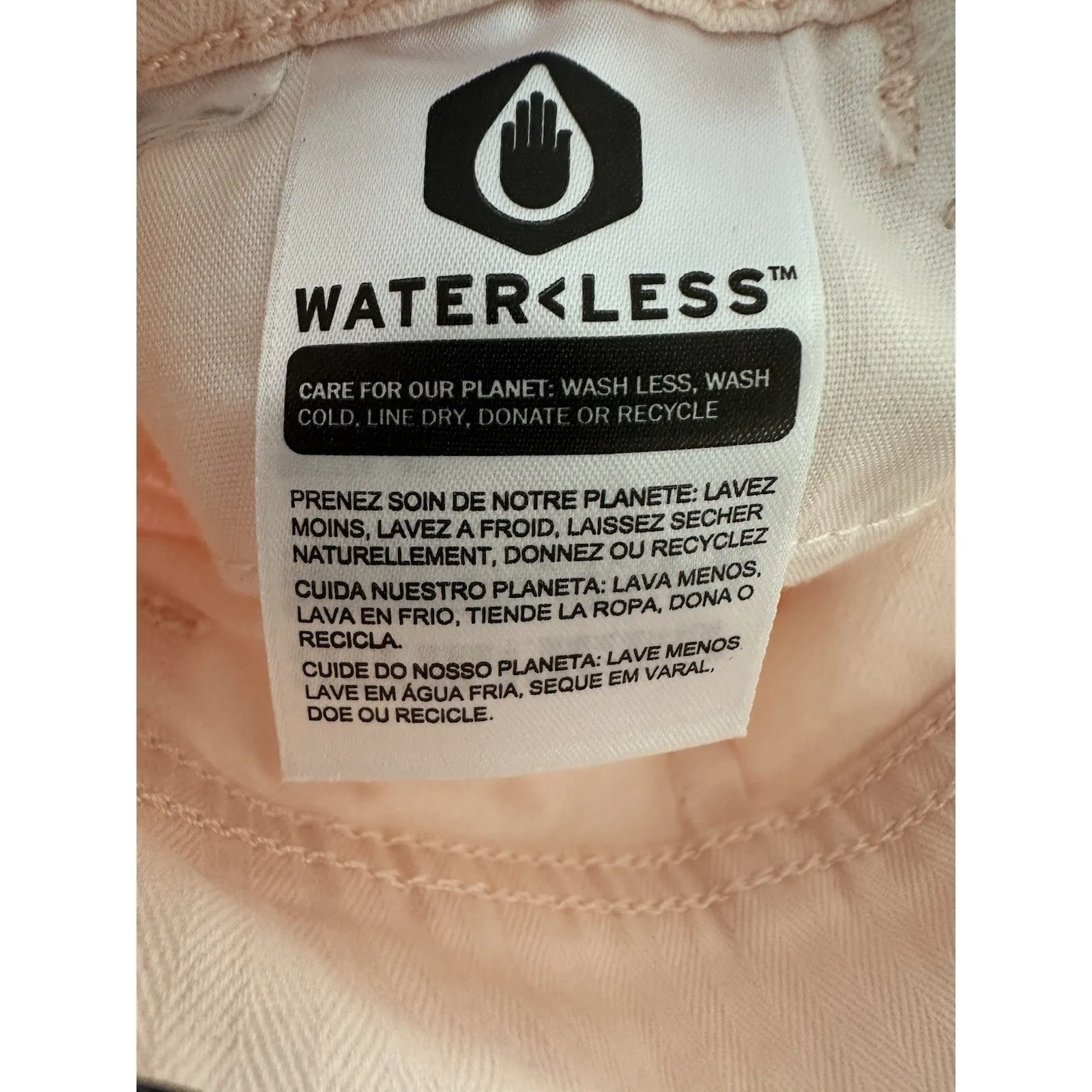 Levi's Women’s Classic Utility Jeans Wide Leg Crop Mid Rise Light Pink Sz 8 - Image 9