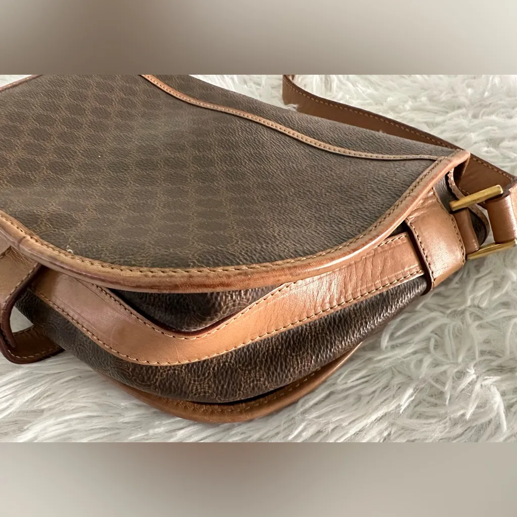 Celine Brown Macadam Crossbody Bag Handbag‎ - Image 9