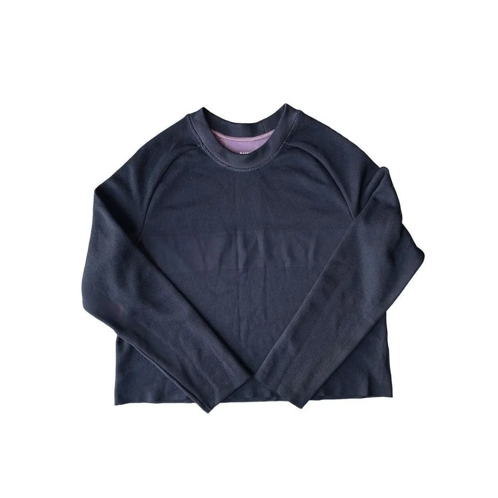 Athleta Black Turbo Seamless Sweatshirt size L - Image 5