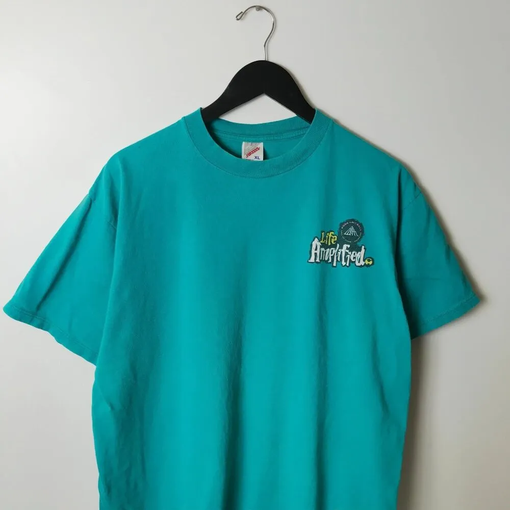 1995 Rock & Roll Hall of Fame T Shirt Vintage 90s Large L Blue Graphic Tee - Image 9