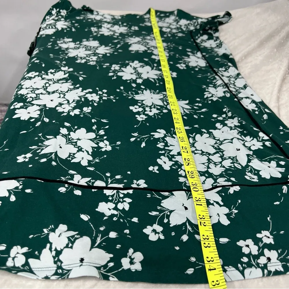 J.Jill Wearever Collection Floral Green T.Shirt Dress large Petite - Image 7