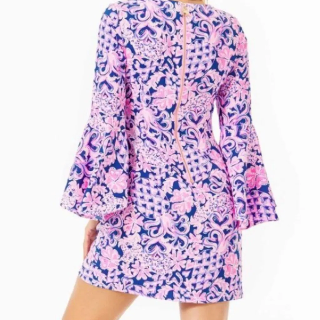 Lilly Pulitzer Kayla Dress love you bunches Size 4 Valentines Day Pink Preppy - Image 2