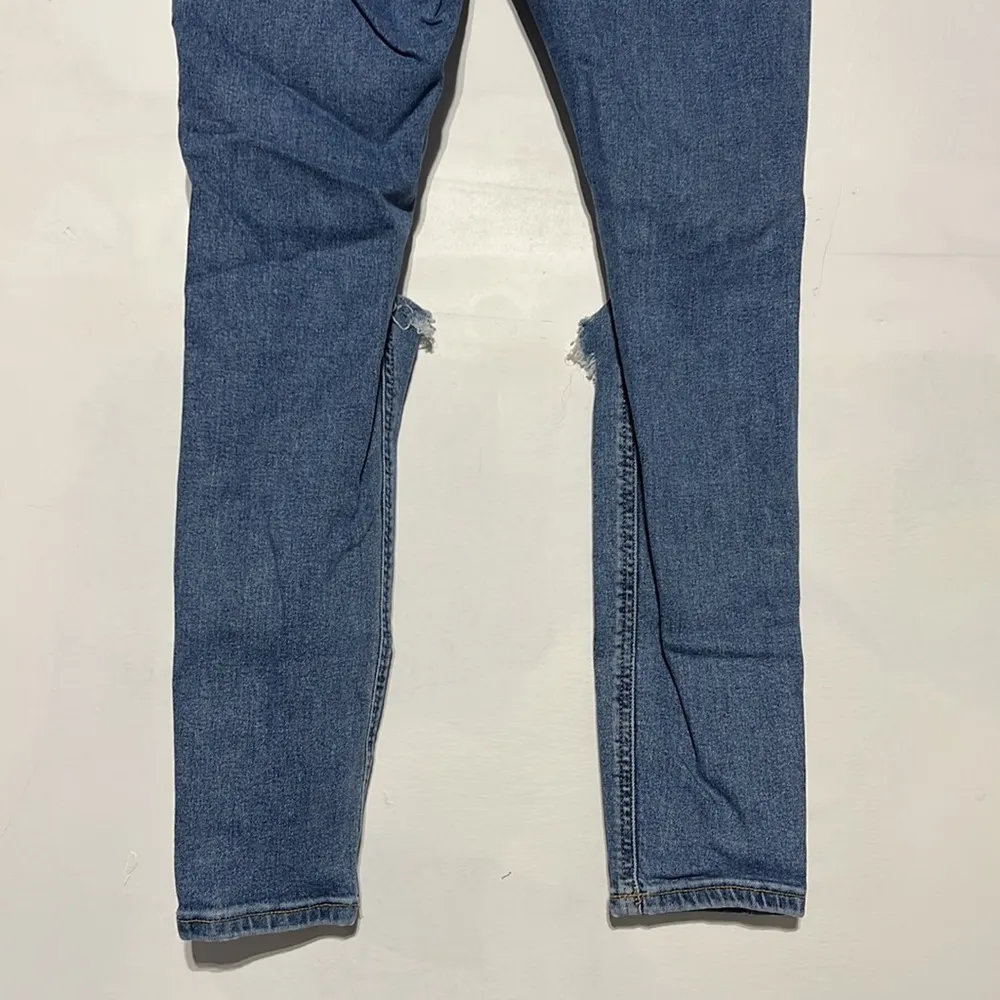 Topshop Jamie Medium Wash High Rise Distressed Skinny Jeans Size 30 - Image 8
