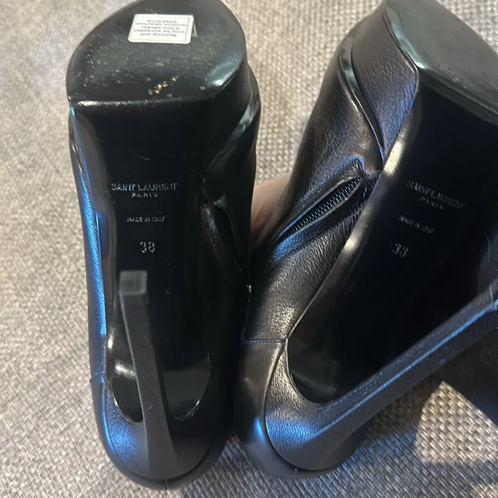 MOVING SALE Saint Laurent Janis Studded Blank Studded Ankle Boot - Image 14