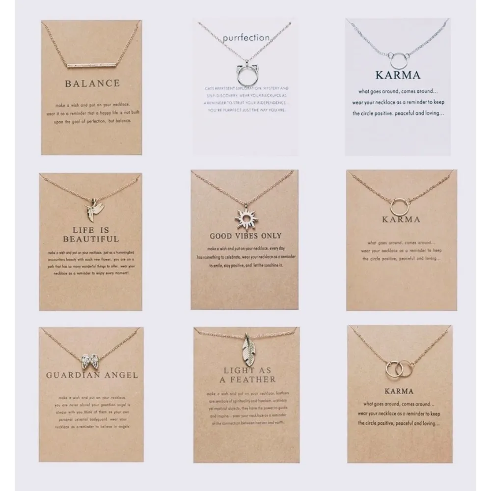 NEW Balance Bar Necklace‎ Gold Minimalist Pendant Delicate Chain Jewelry Gift - Image 9