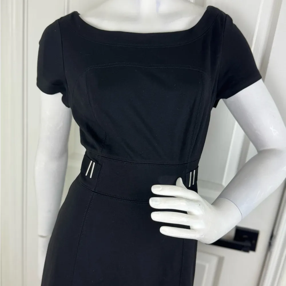 White House Black Market Black Sheath Midi Dress. A31 - Image 3