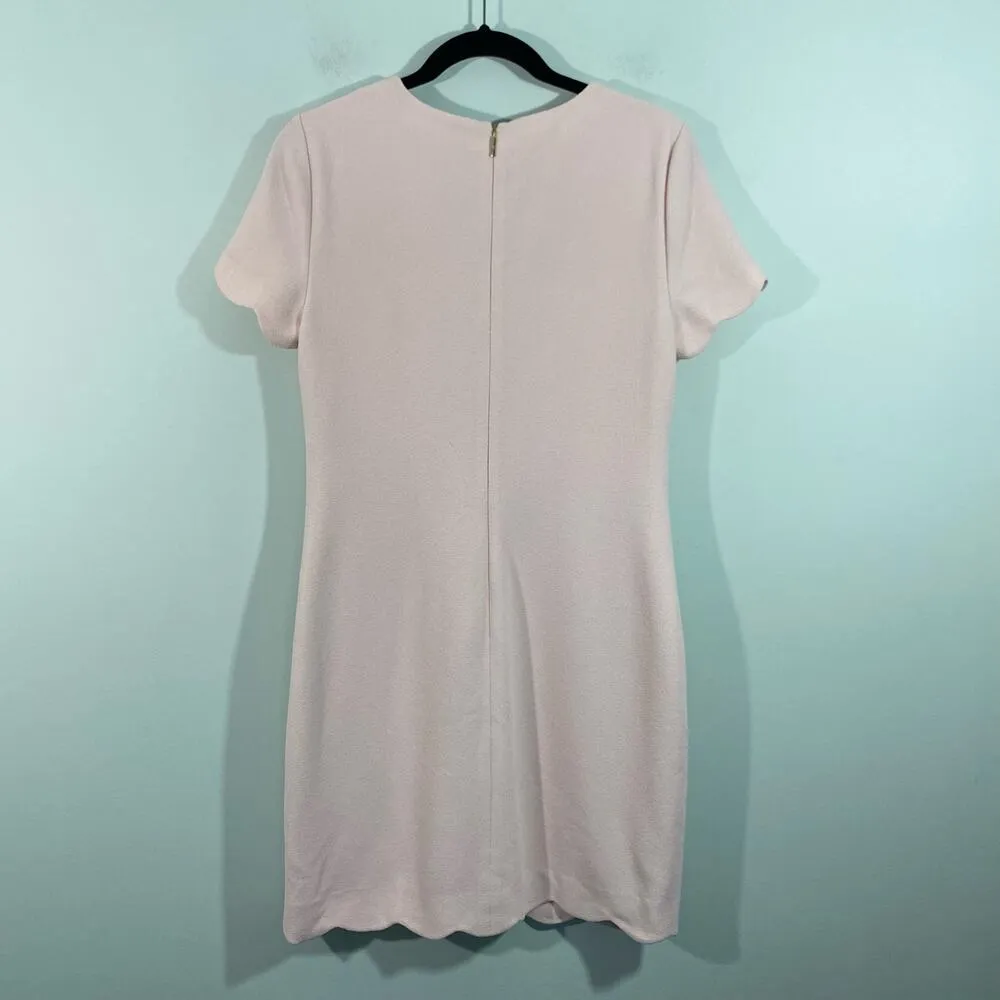 Karl Lagerfeld Women's Blush Pink Pearl Neckline Short Sleeve Dress - Image 3
